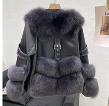 Load image into Gallery viewer, Sheepskin and Fox jacket
