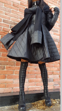 Load image into Gallery viewer, Down hooded scarf coat
