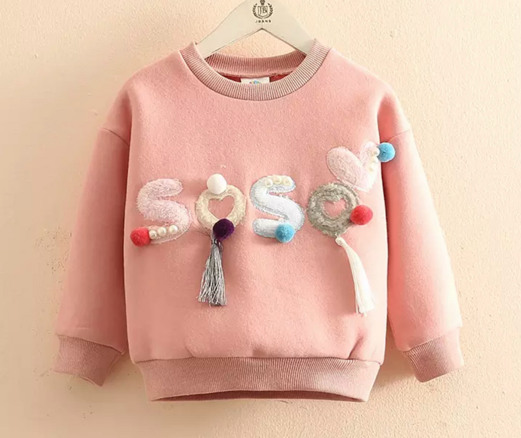 Toddler pink sweater